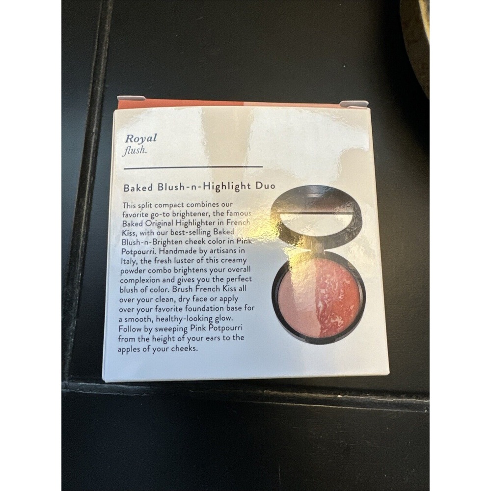 LAURA GELLER BLUSH & HIGHLIGHT DUO - PINK POTPOURRI /FRENCH KISS (Full Size/NWB) - Picture 4 of 7